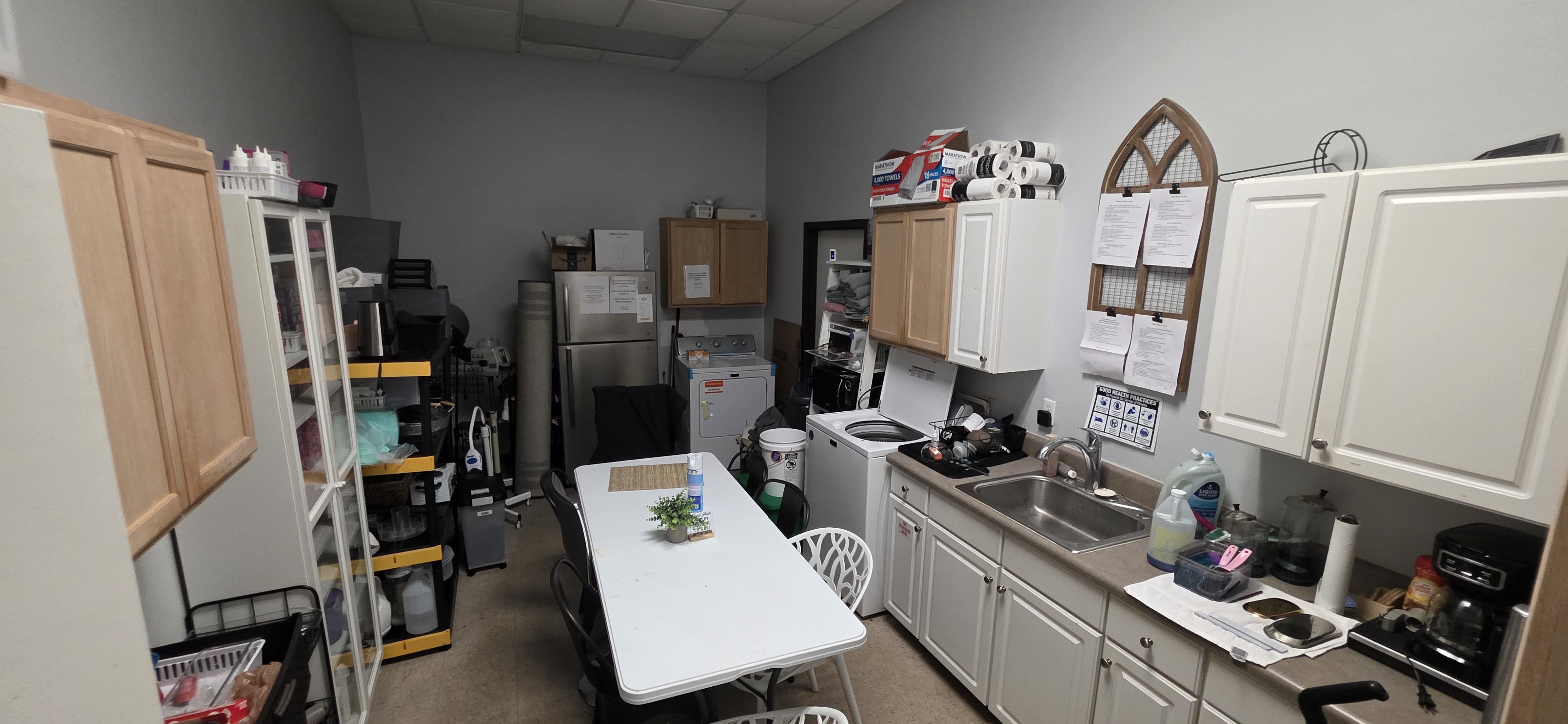 Clinical interior space.