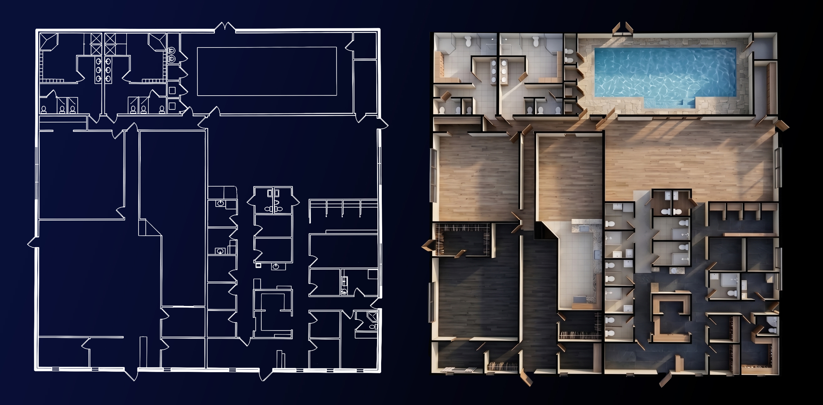 Annotated floor plan.