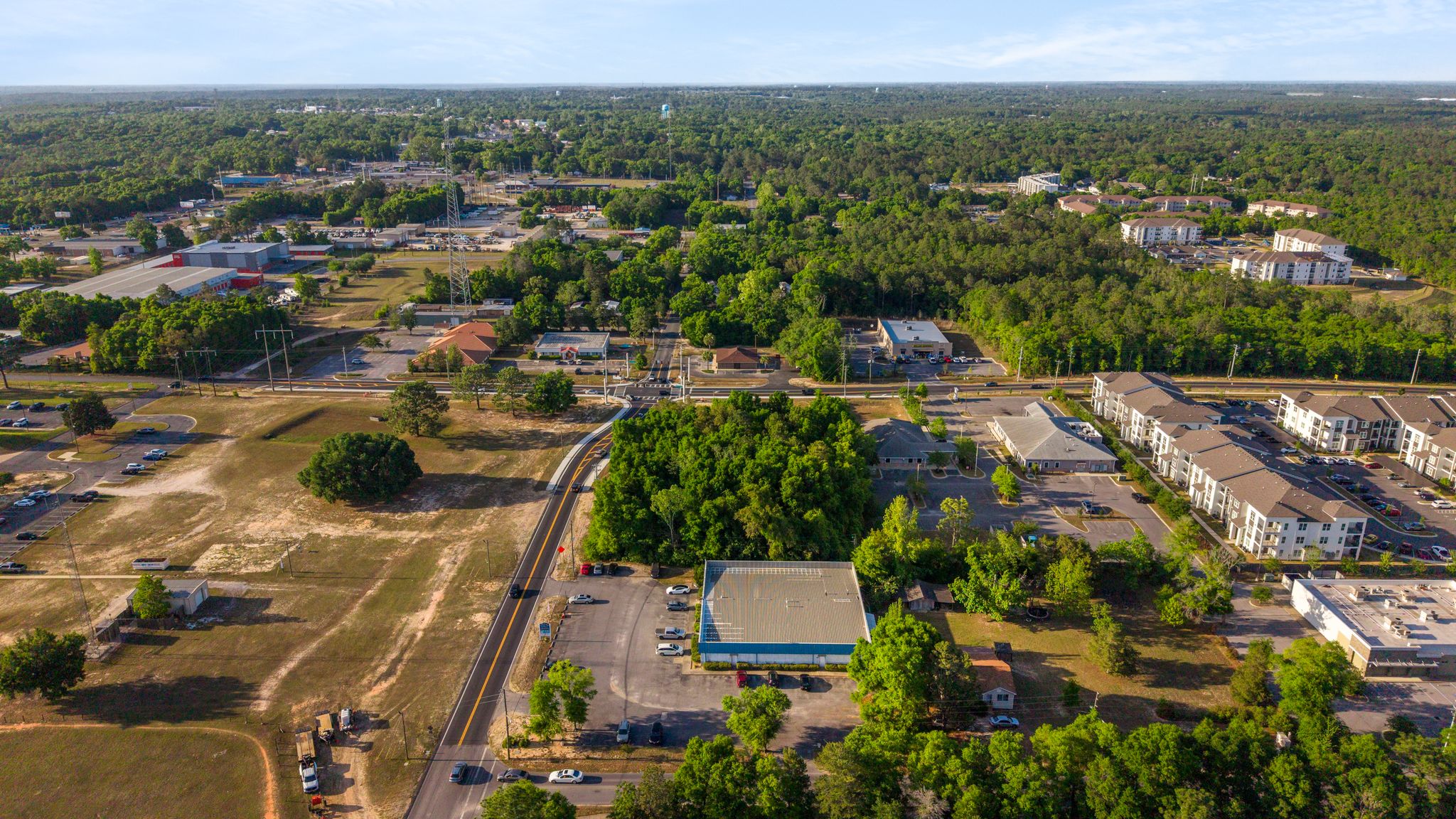 Drone view of the property.